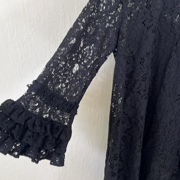 Black lace minidress new NWT size m medium Who What Wear - Picture 2 of 6